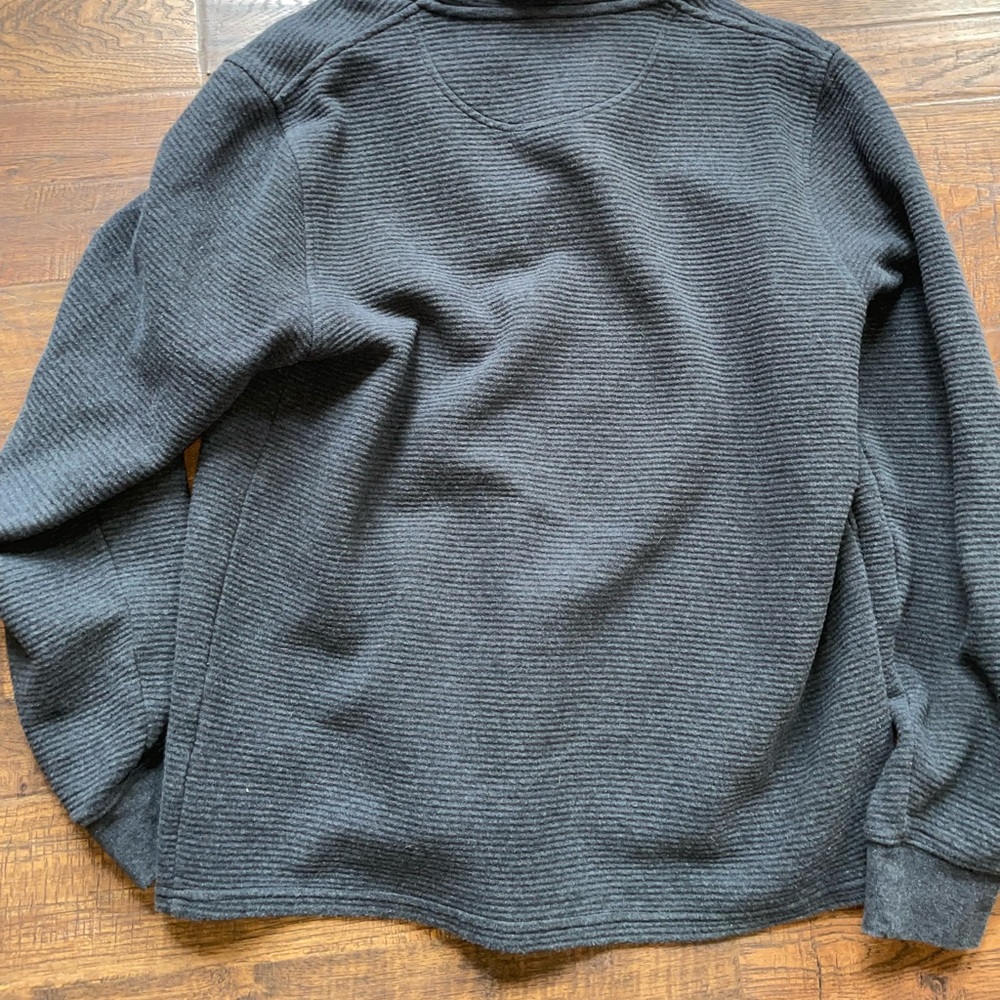 L.L. Bean Men's Charcoal Zip-Up Sweater - Picture 13 of 16